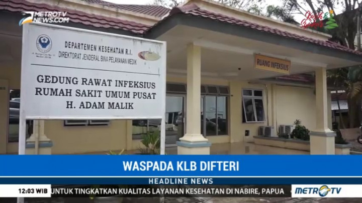 Dua Pasien Negatif Difteri di RSUP Adam Malik Dipulangkan