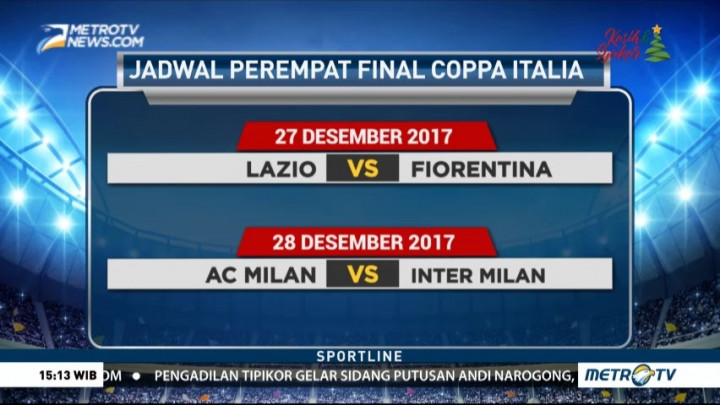 Inter vs AC Milan akan Bertemu di Perempat Final Coppa Italia