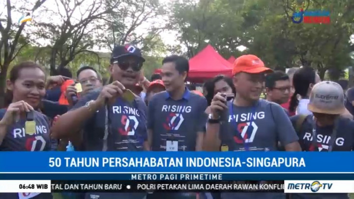 Peringati 50 Tahun Persahabatan Indonesia-Singapura, Digelar Lomba Lari Jubilee Run