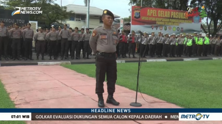 Polda Sulut Gelar Operasi Lilin Samrat 2017