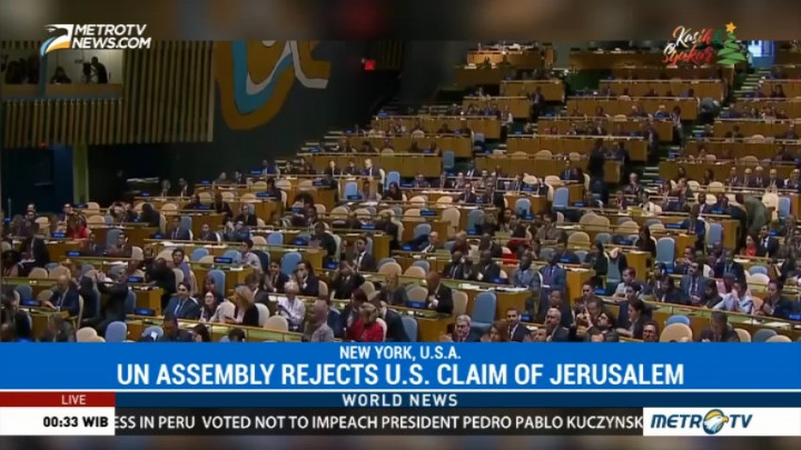 UN Assembly Rejects U.S. Claim of Jerusalem