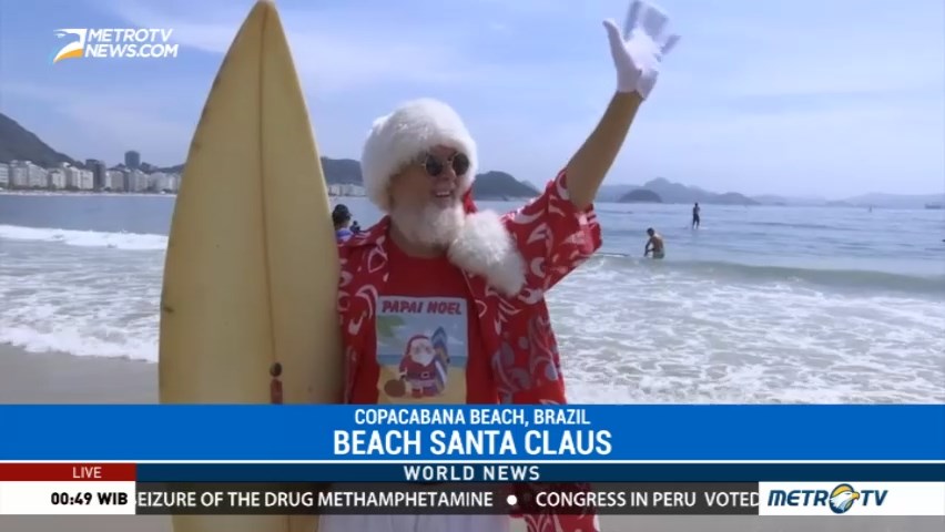 Beach Santa Claus