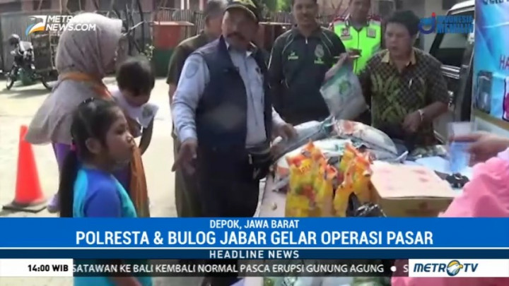 Polresta Depok Gelar Operasi Pasar