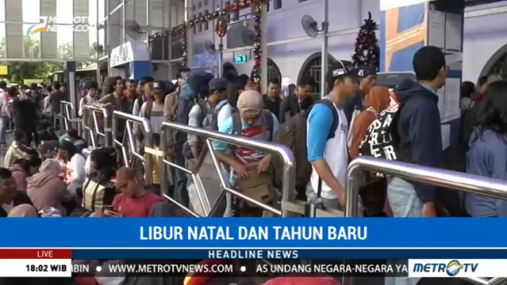 H-2 Natal, 22 Ribu Penumpang Mudik Via Stasiun Senen