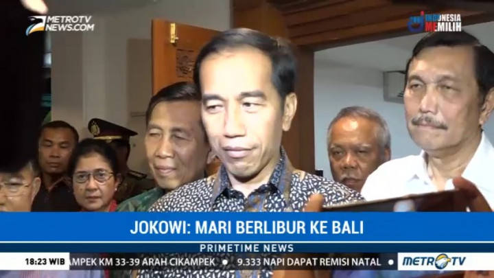 Jokowi: Status Awas Hanya Berlaku 8-10 Km dari Gunung Agung