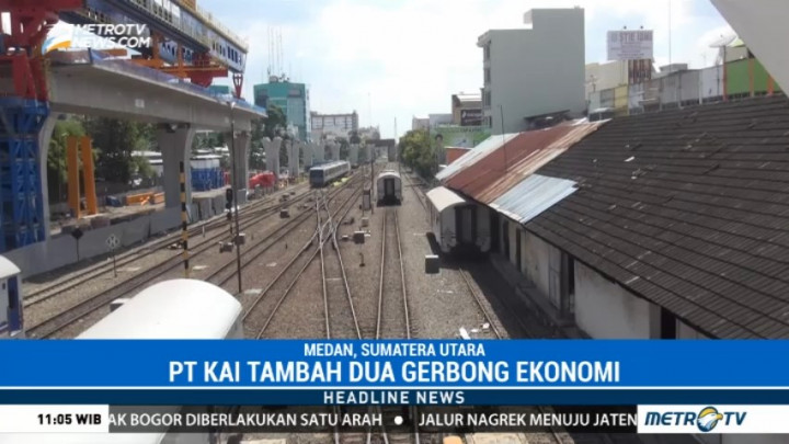 PT KAI Tambah Gerbong Kereta Ekonomi di Medan