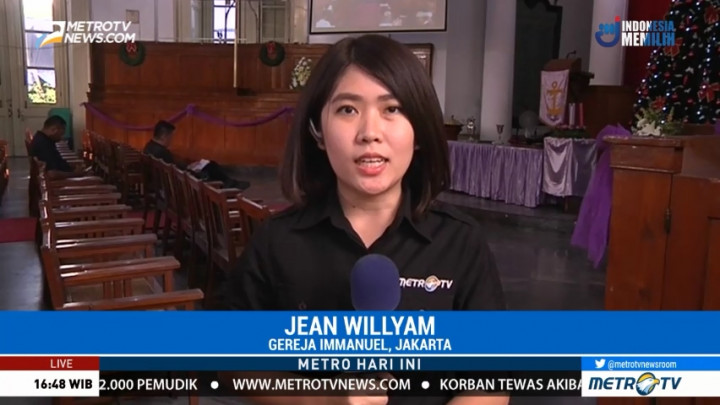 Misa Natal di Gereja Immanuel Jakarta akan Digelar 3 Sesi