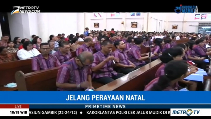 Misa Natal di Gereja Kelahiran Santa Perawan Maria Surabaya Berlangsung Khidmat