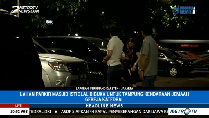 Masjid Istiqlal Dibuka untuk Parkir Kendaraan Jemaat Gereja Katedral