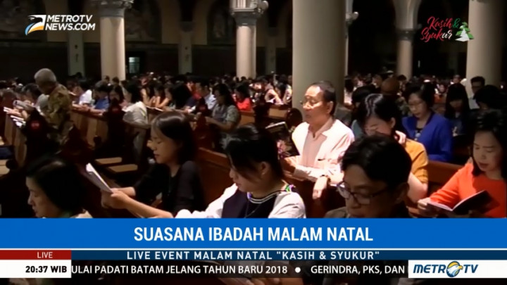 Misa Natal di Gereja Katedral Angkat Tema Damai Sejahtera
