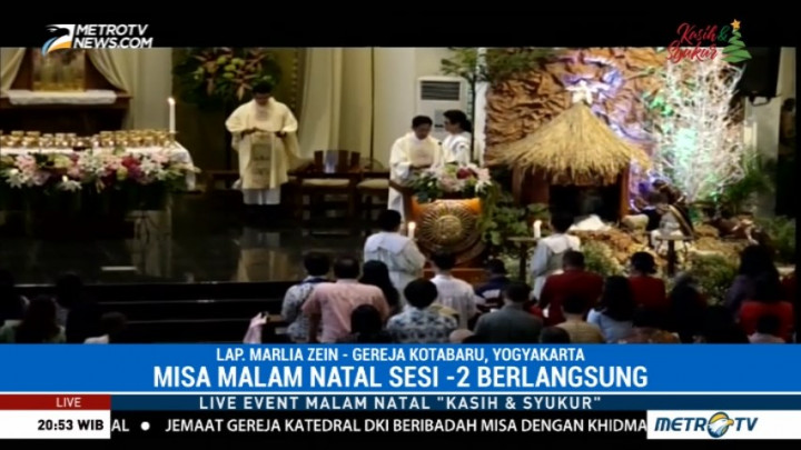 Lima Ribu Umat Ikuti Misa Natal Sesi 2 di Gereja Santo Antonius Kotabaru