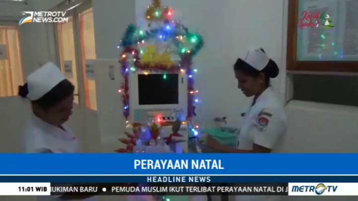 Ornamen Natal Hiasi RSUD Lewoleba