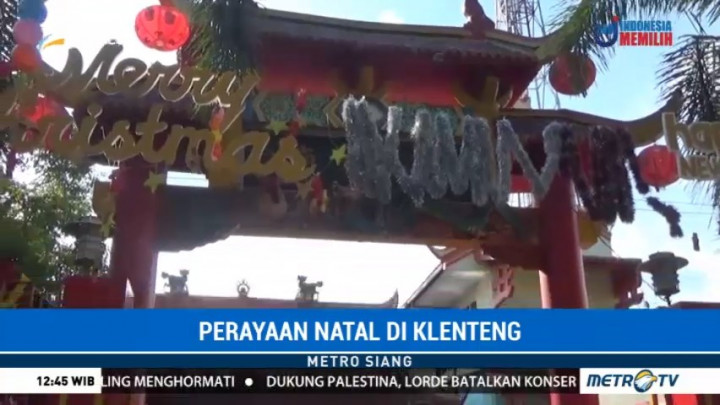 Perayaan Natal di Klenteng