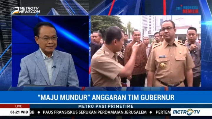 Maju Mundur Anggaran Tim Gubernur DKI