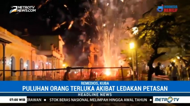 Puluhan Orang Terluka Akibat Ledakan Kembang Api di Kuba