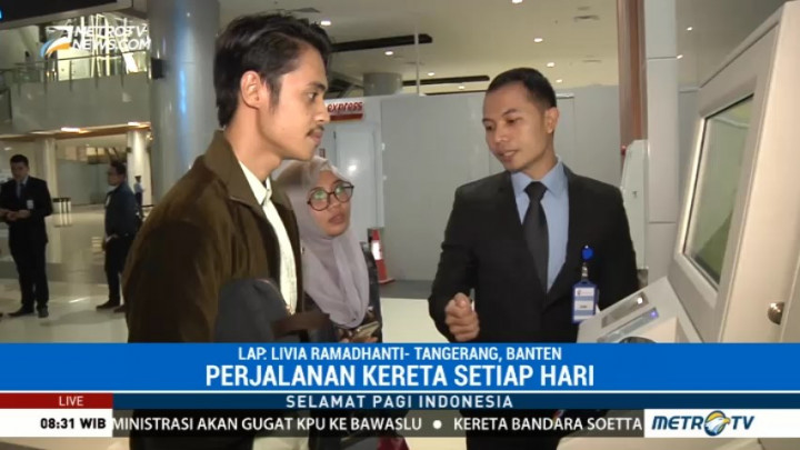 Peminat Kereta Bandara Soetta Belum Ramai