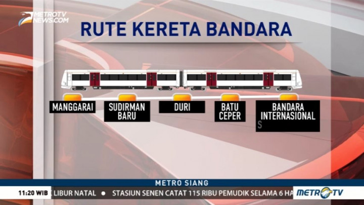 Ini Rute Kereta Bandara Soekarno Hatta