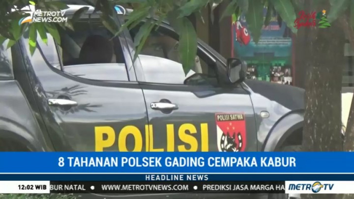 Delapan Tahanan Polsek Gading Cempaka Bengkulu Kabur