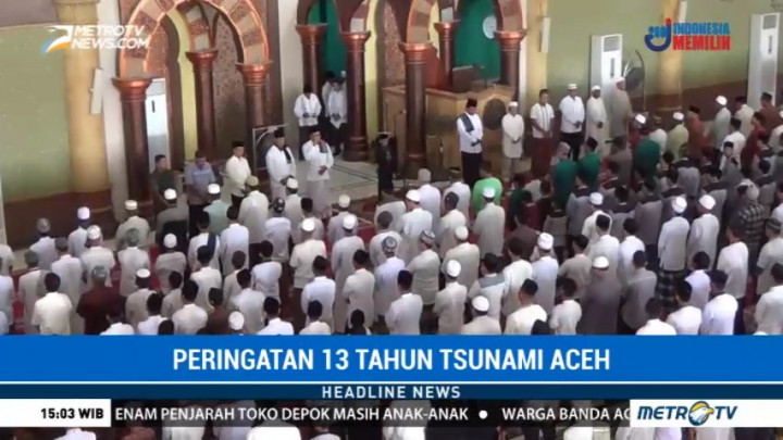 Warga Aceh Barat Gelar Doa Bersama di Peringatan 13 Tahun Tsunami
