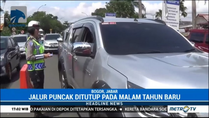 Satlantas Polres Bogor Sosialisasikan Rekayasa Lalin Jalur Puncak di Malam Tahun Baru