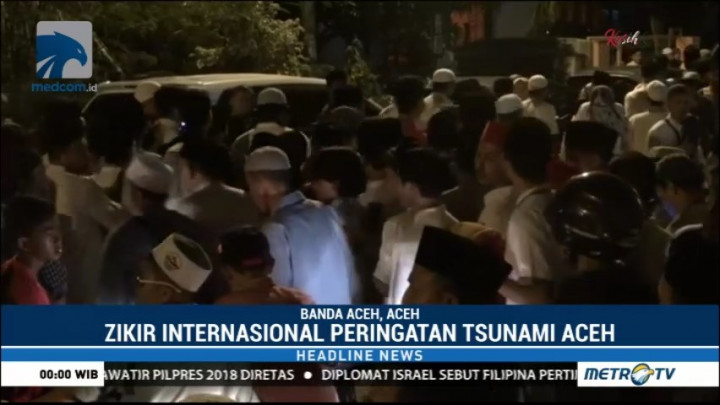 Ribuan Warga Antusias Ikuti Zikir Internasional Peringatan 13 Tahun Tsunami Aceh