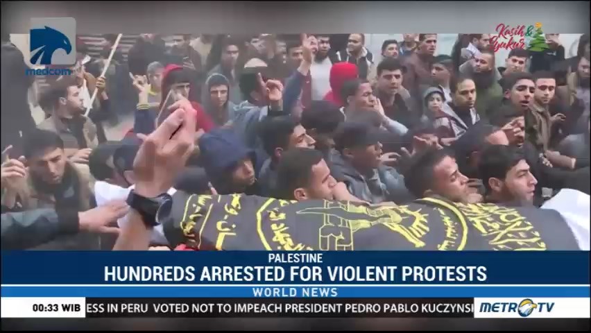 Hundreds of Palestinians Arrested Since Protests Over US Jerusalem Began