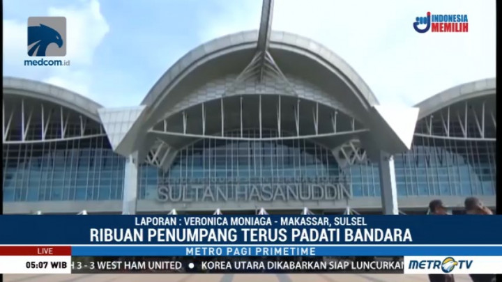 Libur Natal, 328.778 Orang Mudik Lewat Bandara Sultan Hasanuddin