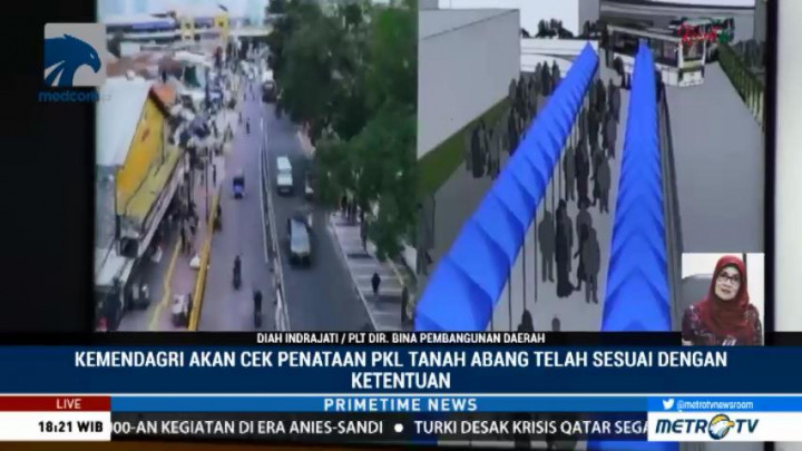 Kemedagri akan Cek Penataan PKL di Tanah Abang