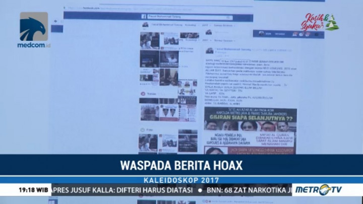 Kaleidoskop Sosial 2017: Waspada Berita Hoaks