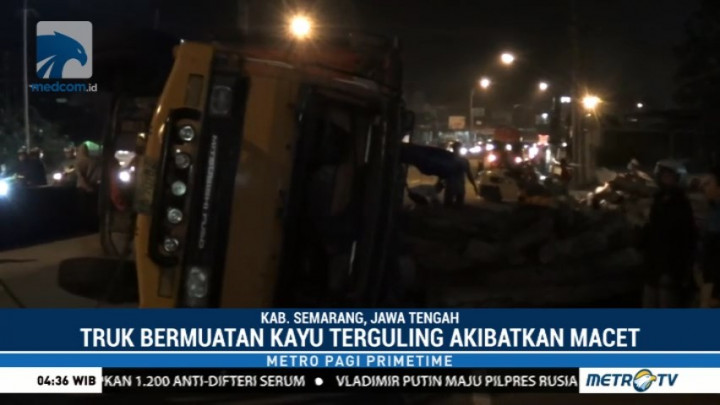 Ada Truk Terguling, Semarang-Solo Sempat Macet 6 Km