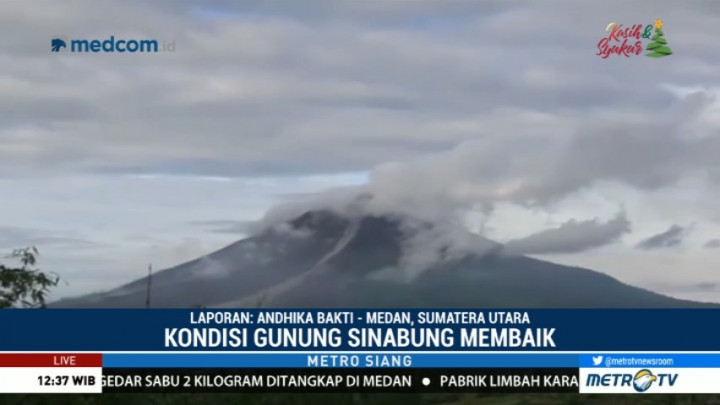 Begini Kondisi Gunung Sinabung Pascaerupsi