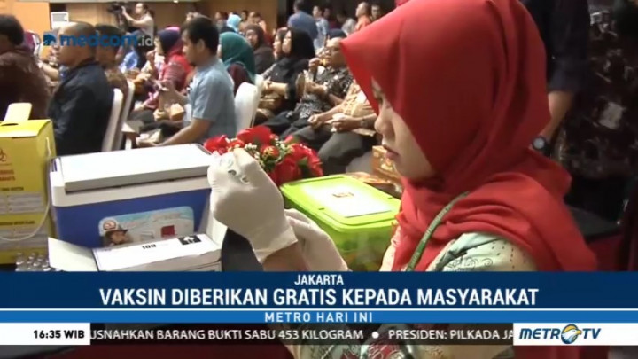 Pegawai Kemendagri Diberi Vaksin Difteri