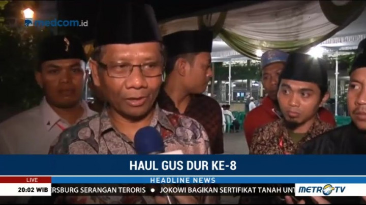 Mahfud MD: Gus Dur Selalu Jadi Rujukan Menghadapi Masalah Bernegara
