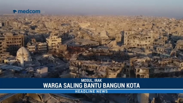 Warga dan Pemerintah Bahu-Membahu Membangun Mosul