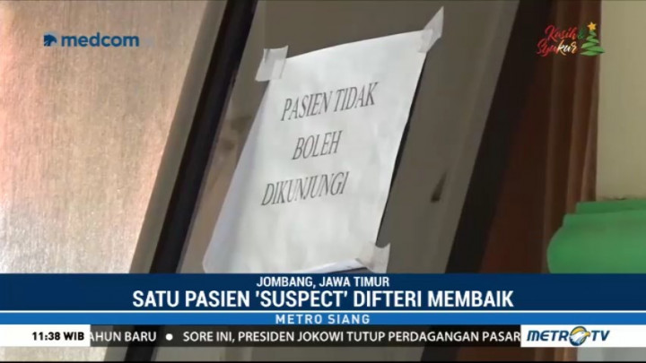 Satu Pasien di Jombang Dinyatakan Waspada Difteri