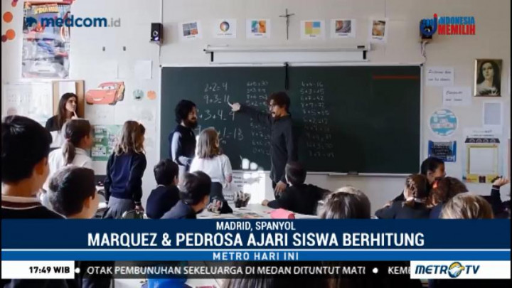 Saat Marquez dan Pedrosa Jadi Guru Matematika