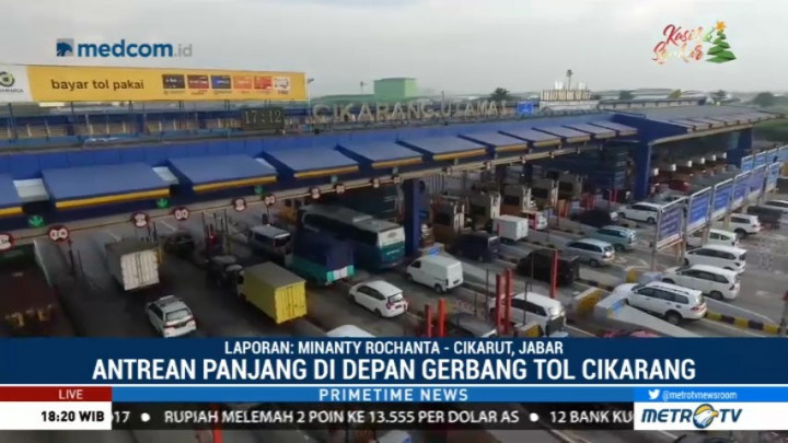 Puncak Arus Lalin Libur Tahun Baru di Tol Cikarut Diprediksi Terjadi Malam Ini