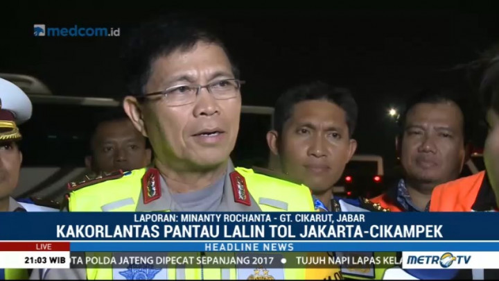 Libur Tahun Baru, Belum Ada Lonjakan Kendaraan di GT Cikarang Utama