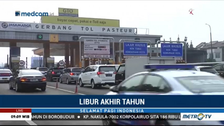 Gerbang Tol Pasteur Ramai Lancar
