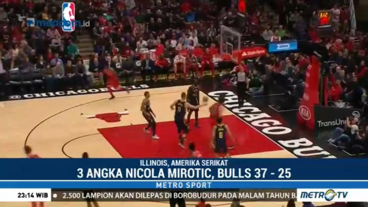 Hasil NBA, Chicago Bulls Taklukkan Indiana Pacers.