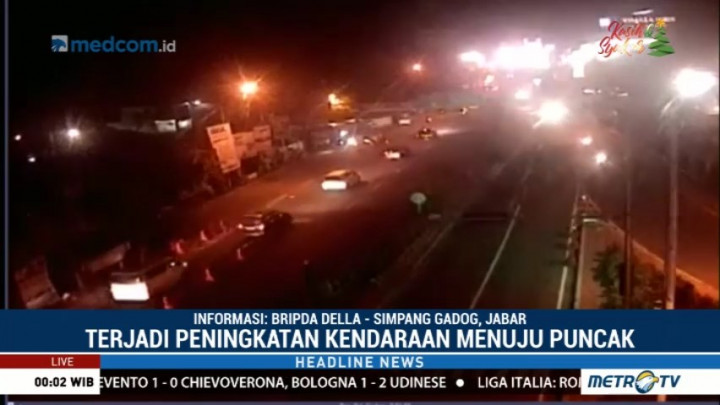 Volume Kendaraan Menuju Puncak Meningkat