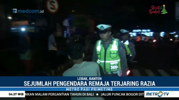 Terjaring Razia Kendaraan, Puluhan Pengendara Dihukum Push-up