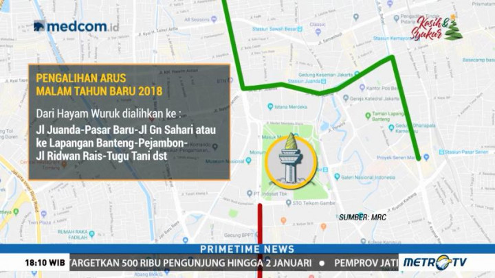 Begini Pengalihan Arus Lalin di DKI Pada Malam Tahun Baru