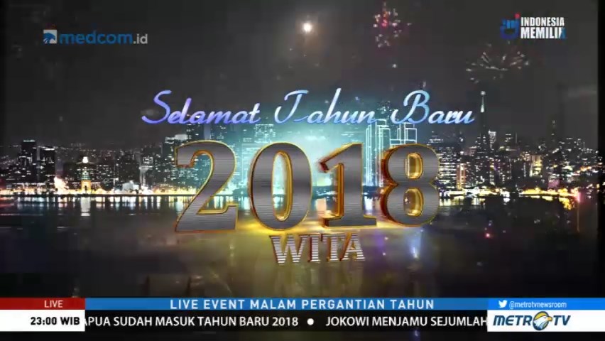 Warga Makassar Sambut Tahun Baru 2018