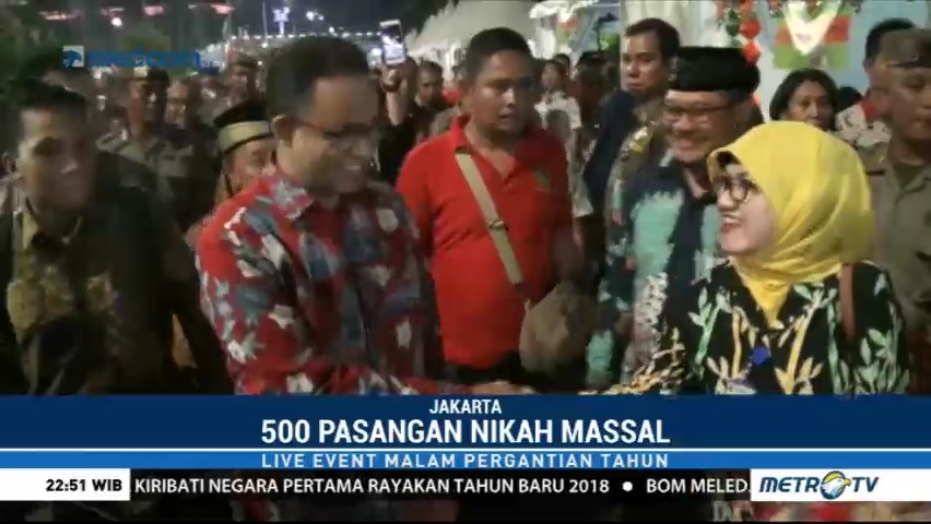 500 Pasangan Ikuti Nikah Massal Malam Tahun Baru