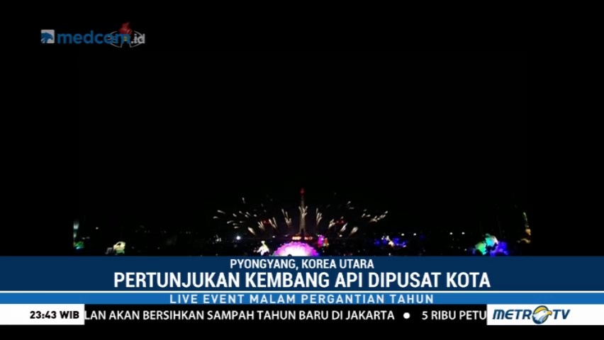 Perayaan Tahun Baru di Korut Berlangsung Meriah