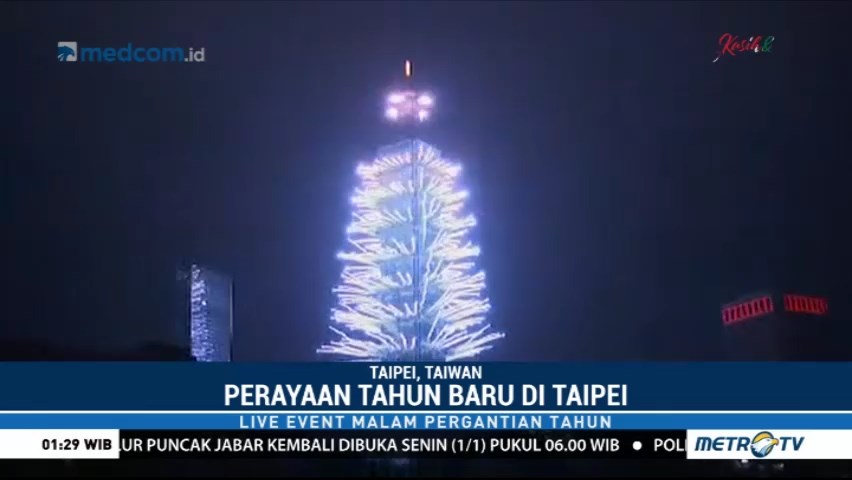 Perayaan Tahun Baru di Taiwan Berlangsung Meriah