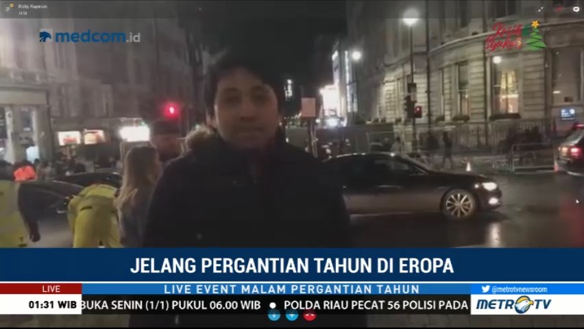 London Eye Jadi Pusat Perayaan Tahun Baru di Inggris