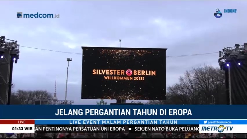 6 Ribu Kembang Api akan Meriahkan Malam Pergantian Tahun di Berlin