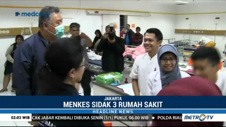 Malam Tahun Baru, Menkes Sidak Sejumlah RS di Jakarta